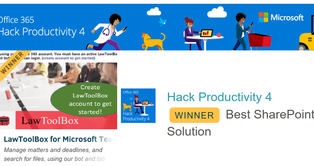 LawToolBox Teams App wins Best SharePoint Solution